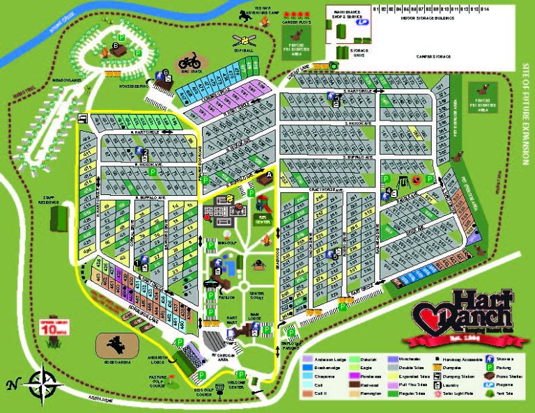 Campground Map | Hart Ranch Resort | Black Hills