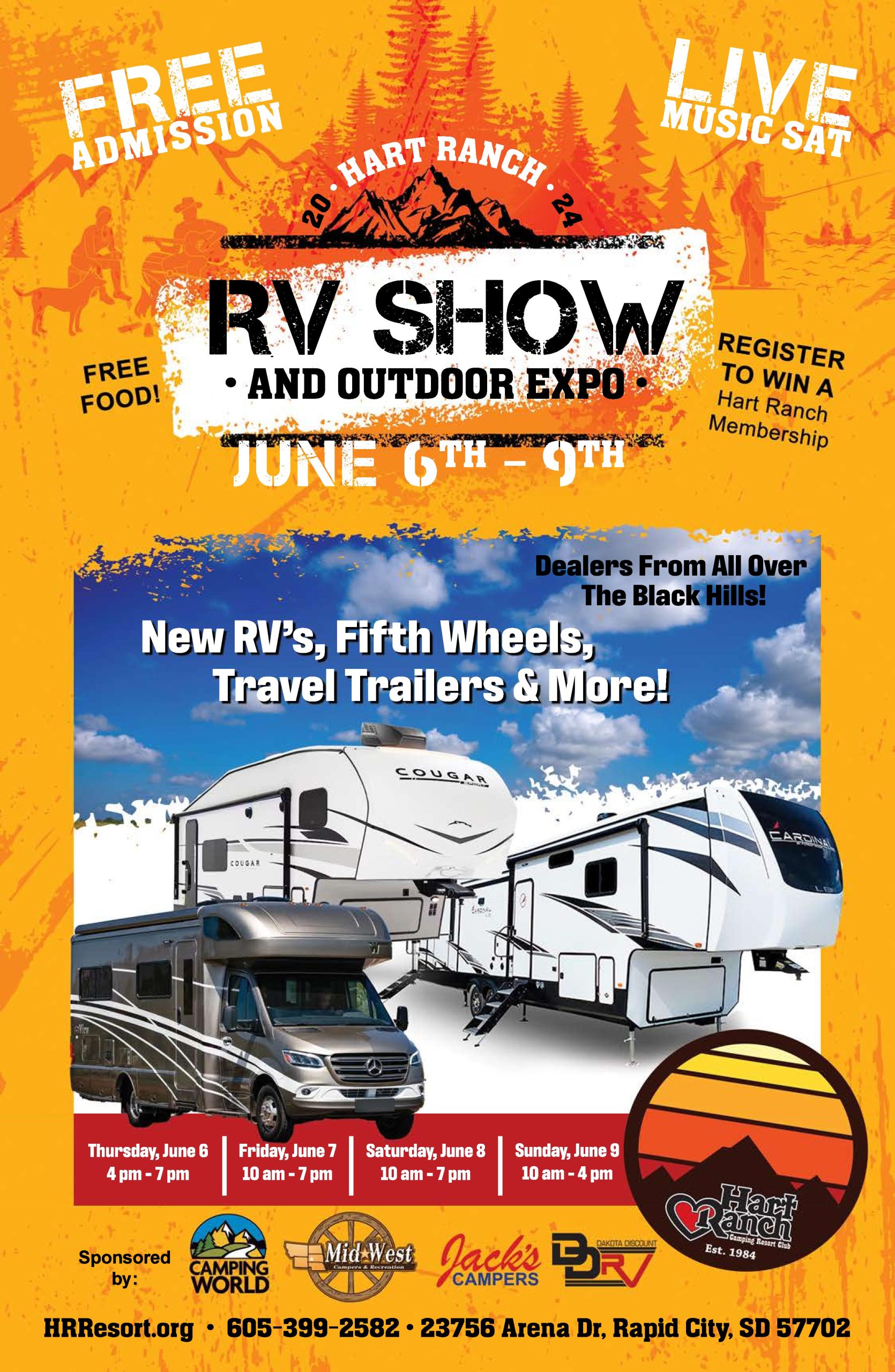 2024 Rapid City SD RV Show and Sale at Hart Ranch