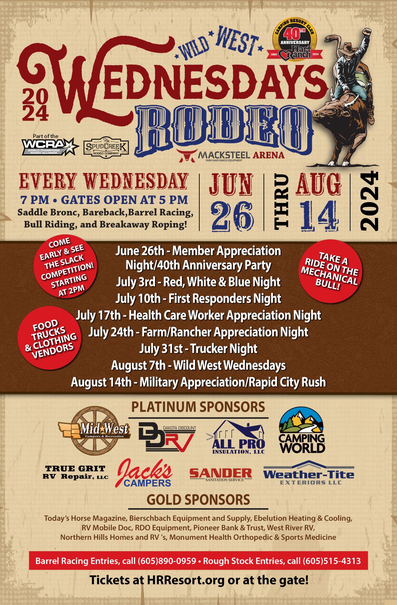 Cx Hartranch 2024 Rodeoposter 11X17 Page 001 Scaled 1 Wild West Wednesdays Rodeo Series