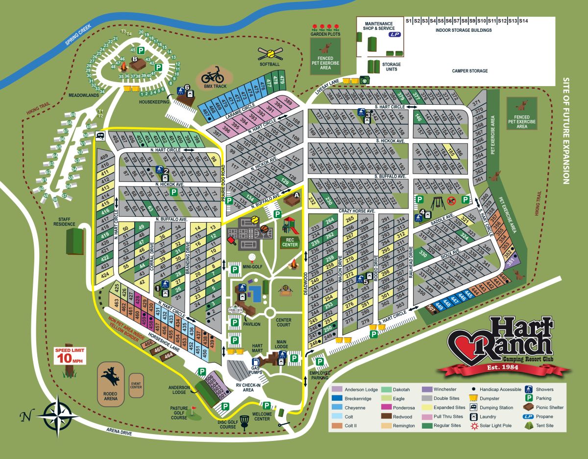 Map 1 Tent Sites